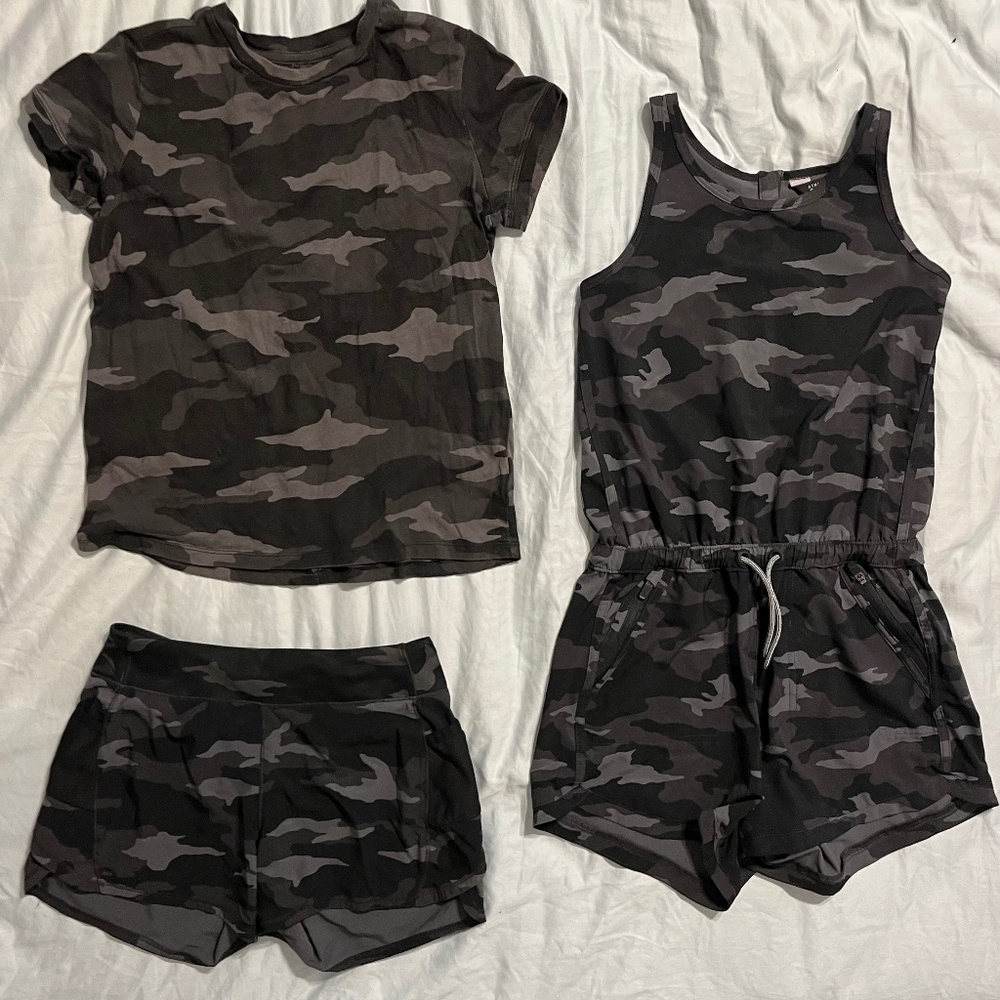 Athleta Girl Camo Set (Size 12)